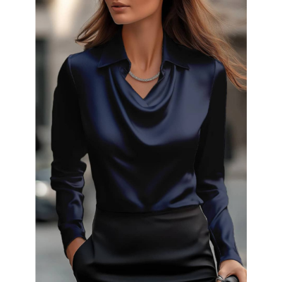 CHÉRIE - Camicetta Elegante in Satin Lucido